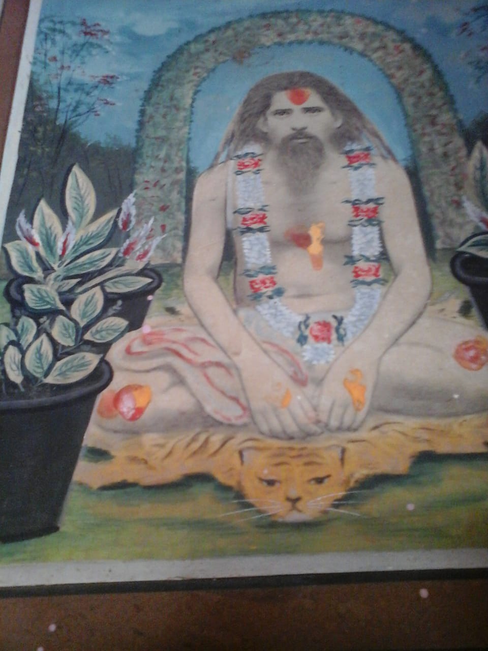 Om Azad Muni in traditional attire